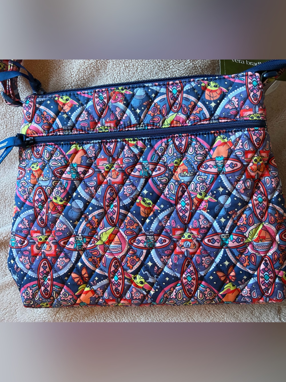Vera Bradley Grogu Medallion Original Hipster crossbody Star Wars Mandalorian